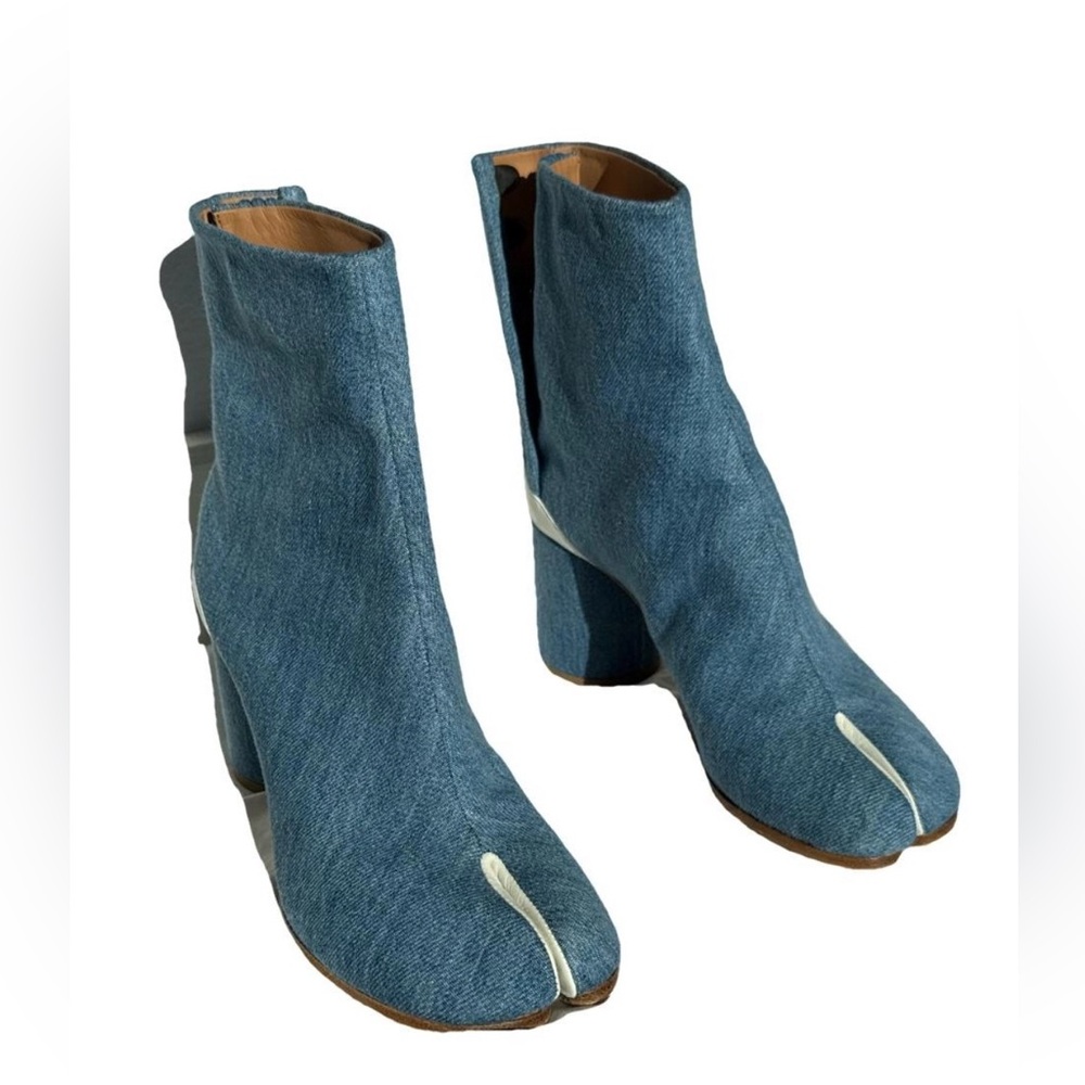 Maison Martin Margiela Blue Denim Ankle Boots
